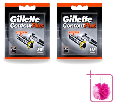 Zdjęcie produktu dla 2 sztuki maszynek do golenia jednorazowych Gillette Contour Plus - opakowanie ekonomiczne