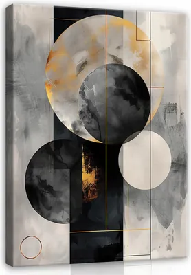 Zdjęcie produktu dla Canvas Obrazy Fototapeta Abstrakcyjna Art Deco Czarna 60x40 cm XXL Nowoczesne Obrazy Na Płótnie Obraz Do Salonu Sypialni Dekoracja Ścienna