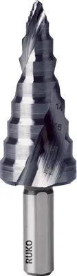 Image de RUKO ULTIMATECUT Foret étagé HSS RUnaTEC avec pointe FLOWSTEP® taille 1 - 101651P