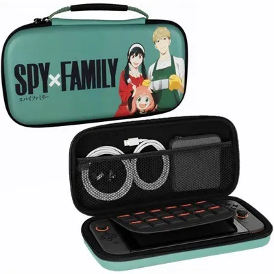 Produktbild von Konix 2849000009, Messengerhülle, Nintendo, Grün, Nintendo Switch, Nintendo Switch Lite, Nintendo Switch OLED, Stoßfest, Staubresistent, Kratzresistent, Reißverschluss