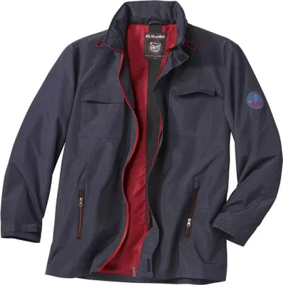 Obrázek produktu pro Atlas For Men - Pánská větrovka na zip AF204 (XXL) (Námořnická modrá)