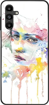 Produktbild von König Design Hülle kompatibel mit Samsung Galaxy A13 5G Kunststoff Soft Handyhülle - Handy Case Frauengesicht