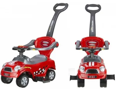 Obrázok produktu pre Push Ride s vodiacim kupé Červená