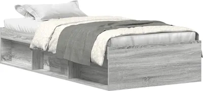 Produktbild von vidaXL Bettgestell Grau Sonoma 75x190 cm