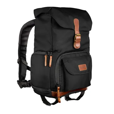 Immagine prodotto di mantona Luis - Zaino per macchina fotografica digitale con obiettivi - nylon, pelle - nero - 14"