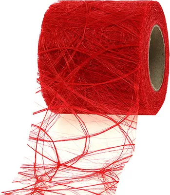 Produktbild von Vlies 8cm 25m Hellrot Dekovlies Tischband Zierband Faserseide
