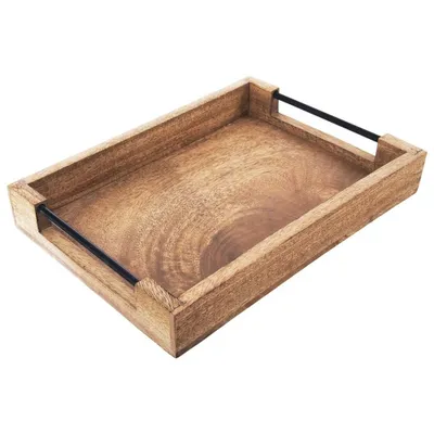 Produktbild von ORION Serviertablett Mango 355 x 255 cm Holz/Metall 153880