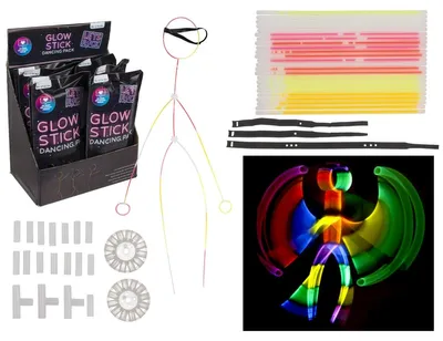 Image de Kit de danse lumineux 47 pièces Bâtons lumineux Party Glow Stick Dancing Décoration lumineuse