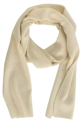 Productafbeelding van Dames- en herenmerinosjaal, 100% wol, beige