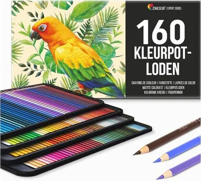 Produktbild von Famanu Farbstifte Set 160 nummerierte Farbstifte - Ideal für Künstler und Malbücher