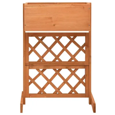 Produktbild von vidaXL Garten-Spalier mit Blumenkasten Orange 45x30x74 cm Tannenholz