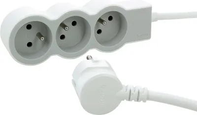 Image de Bloc 3 Prises Legrand Multiprise 3 Prises Avec Câble 3m - Legrand
