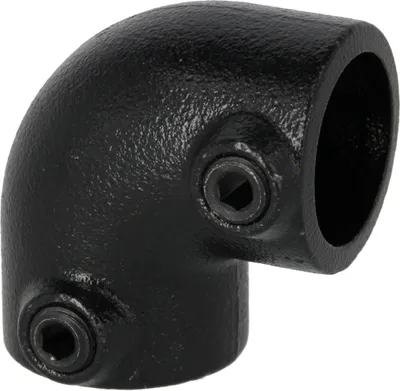 Produktbild von Rohrverbinder Kniestück schwarz 3/4" (26,9 mm), 90° AVERDE
