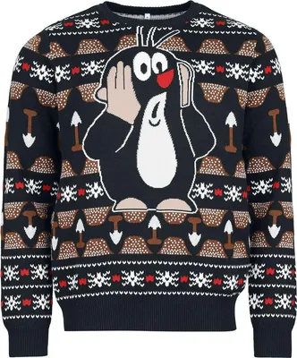 Produktbild von Der kleine Maulwurf Weihnachtspullover Herren Der kleine Maulwurf multicolor M