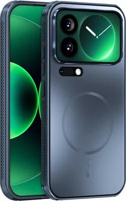 Image de Coque magnétique pour Xiaomi 17 Pro, coque mate PC+TPU avec protection des lentilles, coque résistante aux chocs avec dissipation de la chaleur Bleue