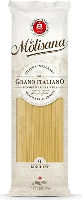 A package of La Molisana Linguine pasta.
