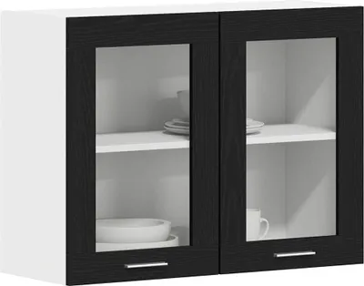 Produktbild von "im Sonderangebot"Hängeschrank/Sideboard Küche Moderne Design - CLORIS - Buffetschrank - Lyon Schwarz Eichen-Optik 80 x 31 x 60 cm - DEMöbel1771993