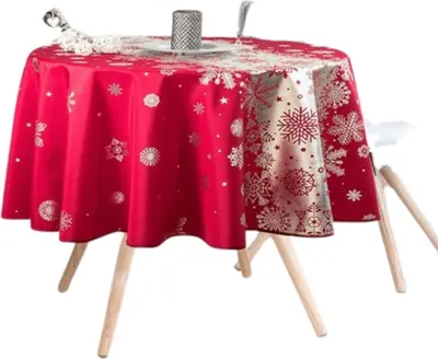 Immagine prodotto di Tovaglie festive - PROMO LINGE - Neve di Natale - Poliestere - rosso