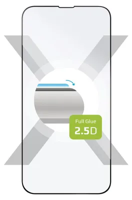 Productafbeelding van Volledig beschermend glasfolie voor de Apple iPhone 14 Max - Zwart