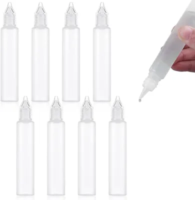 Produktbild von x 30 ml Quetschflaschen aus Kunststoff mit Tropfverschluss, leer, multifunktional für verschiedene Flüssigkeiten