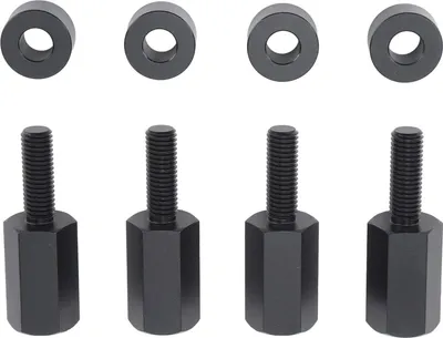 Immagine prodotto di kit di montaggio per il rialzo del sedile da 4 pezzi da 2 pollici nero Ricambio affidabile e robusto per UTV per Can-Am Maverick X3 di tutti gli anni