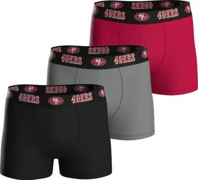 Produktbild von NFL Herren Boxershorts, 3er Pack - NFL Teams, Boxers, Football, Logo, Baumwollmischung San Francisco 49ers L