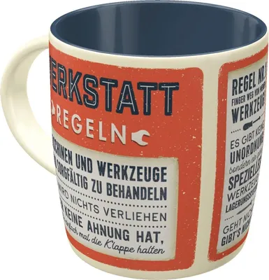 Produktbild von Nostalgic-Art - Kaffeetasse - Werkstattregeln