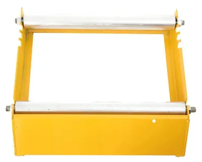 Immagine prodotto di Supporto per tamburi di cavi - Dispositivo per l'avvolgimento e lo svolgimento di bobine di cavi - Adatto per tamburi di diametro da 30 a 70 cm, larghezza 50 cm - Acciaio - Capacità di carico: 500 kg - Dimensioni: 58 x 58 cm