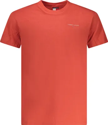 Image de T-shirt rouge pour homme avec imprimé | Col rond | Coton durable