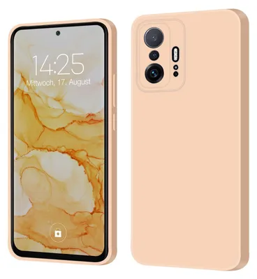 Produktbild von Hülle für Xiaomi 11T / 11T Pro Case Cover Bumper Smartphone Softgrip Schutzhülle Farbe: Rosa