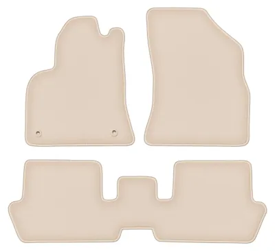 Image de Tapis de sol en moquette pour Peugeot 3008 I 2009-2016 (monospace) – jeu 4 pièces, beiges, sur mesure – Wielganizator FORTUNA