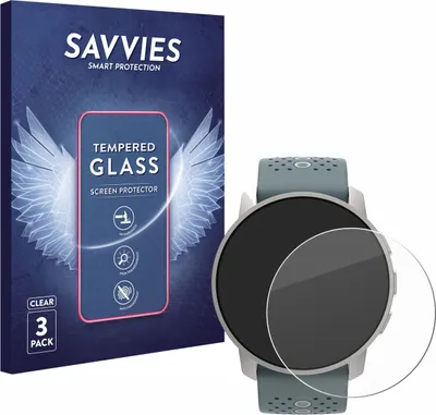 Produktbild von 3x Savvies Schutzglas für Suunto 9 Peak Displayschutz 9H Glas klar transparent