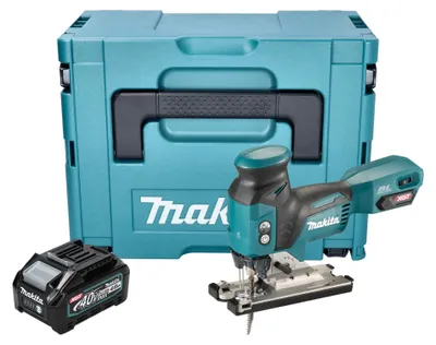 Obrázek produktu pro Makita JV 001 GM101 Akumulátorová přímočará pila 40 V max. 135 mm bezkartáčová + 1x akumulátor 4,0 Ah + Makpac - bez nabíječky