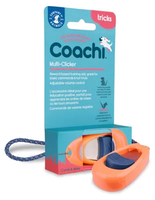 Produktbild von Coachi Multi-Clicker, Hundezubehör, Lautstärkeregler, verstellbare Handschlaufe, für Hundetraining
