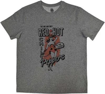Produktbild von Red Hot Chilli Peppers - "In The Flesh" T-Shirt für Herren/Damen Uni RO10247 (S) (Grau)