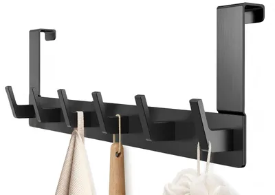 Produktbild von Türhaken Kleiderhaken Tür Türhaken zum Einhängen Ohne bohren Handtuchhalter,für Flur,Badund Küche, Tür, Schlafzimmer,Hakenleiste Bad,hängeaufbewahrung
