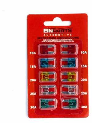 Immagine prodotto di Set di 10 fusibili piatti MINI 10A30A per veicoli a motore