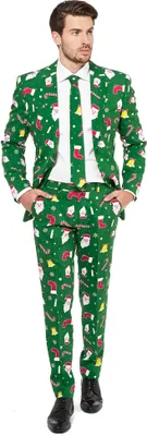 Produktbild von Santaboss Anzug - festliches Weihnachtskostüm Größe: 52