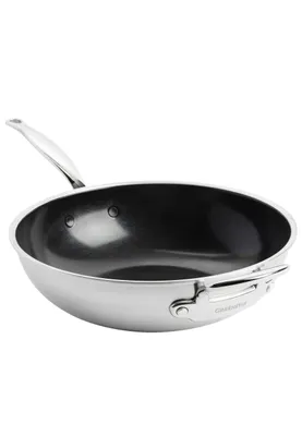 Produktbild von GreenPan Premiere, Rund, Wok-/Bratpfanne, Silber, Edelstahl, 220 °C, Edelstahl