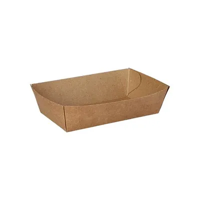 Produktbild von Snacktrays, Pappe "pure" 3,5 cm x 7 cm x 12 cm braun