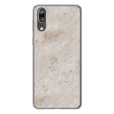Produktbild von MuchoWow® Handyhülle Schutzhülle Hülle für Huawei P20 Marmor - Muster - Braun Silikon Softcase Handy Hülle - Hardcover