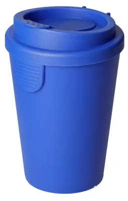 Produktbild von Auslaufsicherer Trinkbecher für unterwegs aus PP, 0,4 Liter, konisch, blau