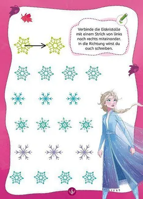 Produktbild von Disney Die Eiskönigin 2 Mein Vorschulblock Lesen und Schreiben - Konzentration, Erstes Lesen und Schreiben und Rätseln für Kinder ab 5 Jahren - Spielerisches Lernen für Anna und Elsa - Fans ab Vorschule