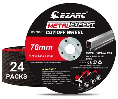 Produktbild von Set mit 24 ultradünnen Schneidscheiben für Metalle und Edelstahl