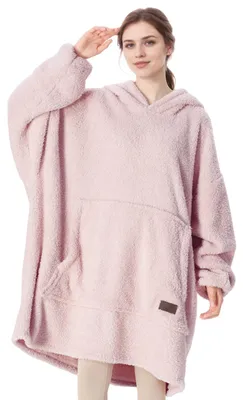 Zdjęcie produktu dla Oversized Sherpa Hoodie z rękawami i kapturem na zimę