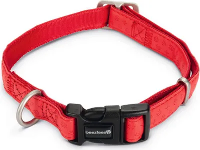 Produktbild von Beeztees - Hundehalsband - Mac Kunstleder - rot - 35-50 cm
