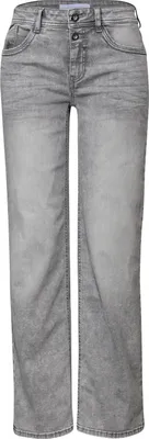Produktbild von Street One Straight Jeans 'Straight Leg Jeans', A379166, light ice grey washed, Gr. 31 x 28