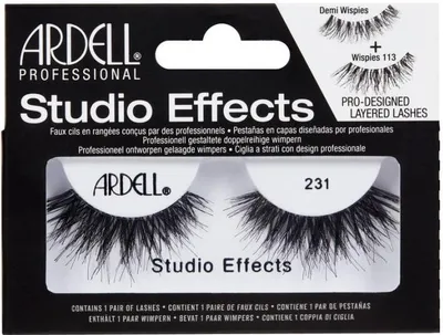 Produktbild von Ardell Studio Effects Premium Wimpern 231 Schwarz – Ideal für Ihren perfekten Abendlook