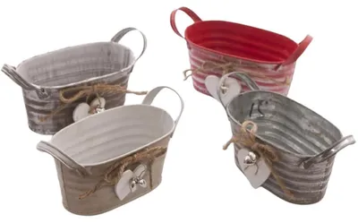 Productafbeelding van Blikbakje, verpakt, 20X12H4 cm (set van 3)