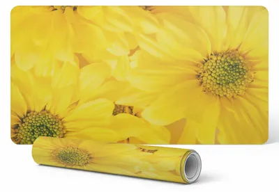 Produktbild von Rutschfeste Schreibtischunterlage mit Sonnenblumenmotiv, 120 x 60 cm